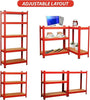 Garage Shelving Units 5 Tier Shed Storage Racking Shelf Boltless - 90x40x180cm