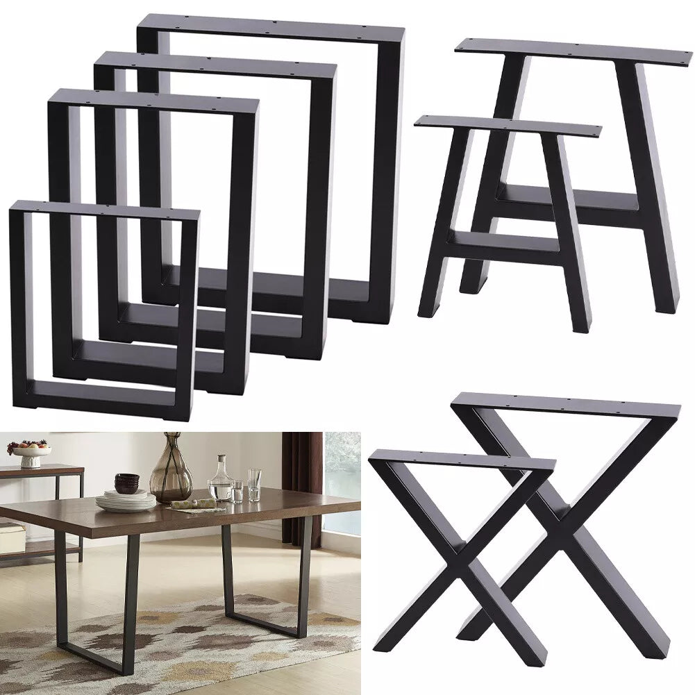 Industrial Metal Table Legs Dining Bench Coffee Desk Furniture Stand X Frame