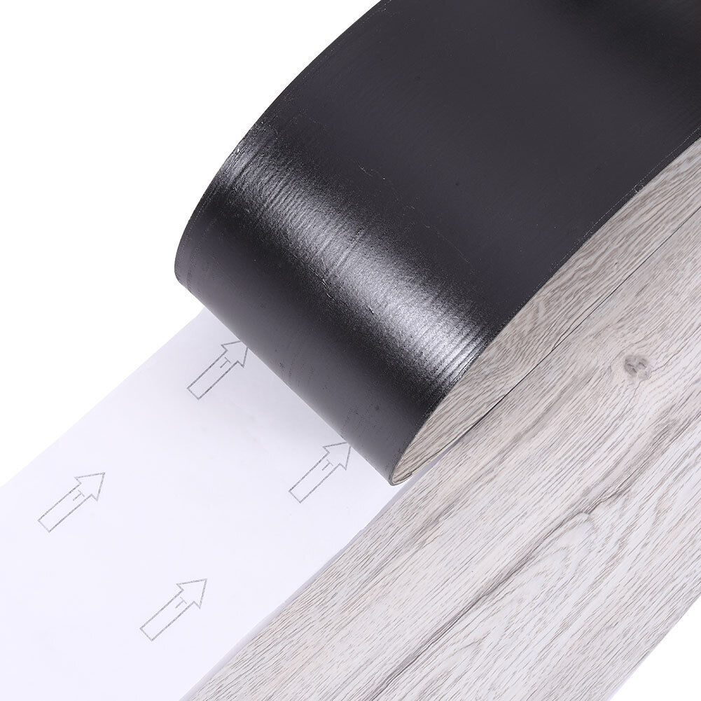 36 x Wood Grain Planks Self Adhesive Flooring Tiles Plank PVC Floor Rustic White
