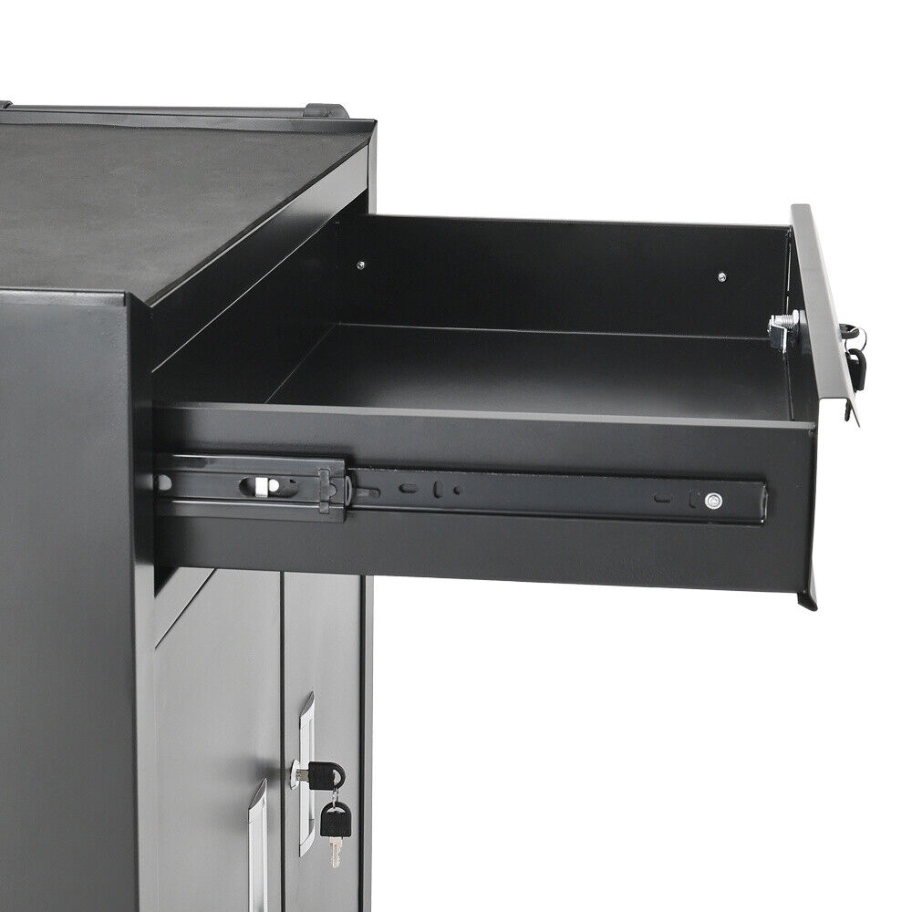 1 Drawer 2 Doors Roll Cab Tool Chest Box Cabinet Tool Storage Bin Cupboard Cart