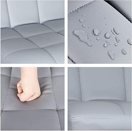 Bar Stools × 2 Padded Seat Faux Leather Swivel Home Kitchen Breakfast Muti Types