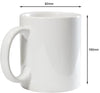 Sublimation Mugs 11oz with Gift Boxes Blank Plain White Coated Cups Large Handle