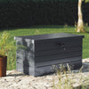 Storage Cabinet 350L Garden Storage Box Color Board Tool Container Patio Grey UK