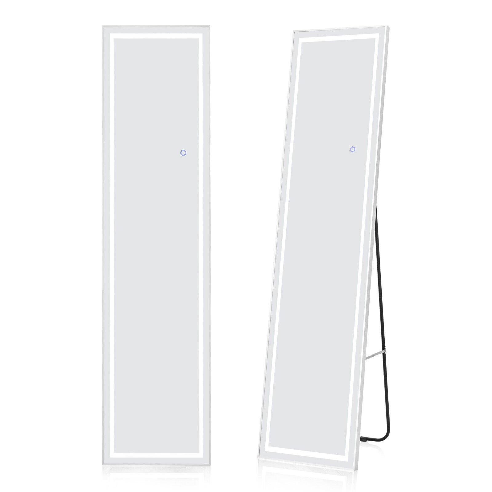 Full Length Mirror Bedroom LED Lighted Full Body Mirror with Lights and Stand