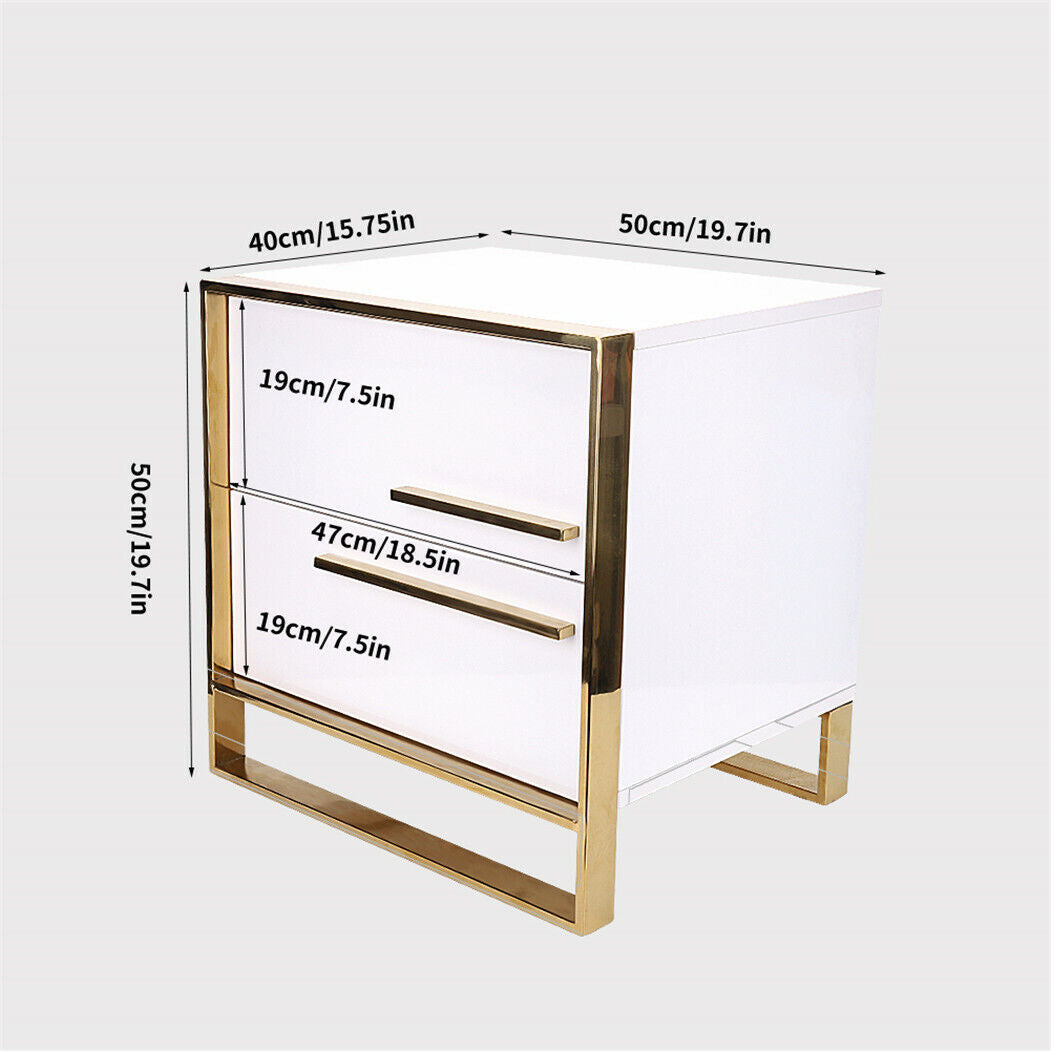 Luxuary Bedside Tables Nightstands Drawers Storage Room Kids Book Shelf Table