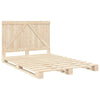Bed Frame with Headboard 140x200 Solid Wood Pine K3Q9