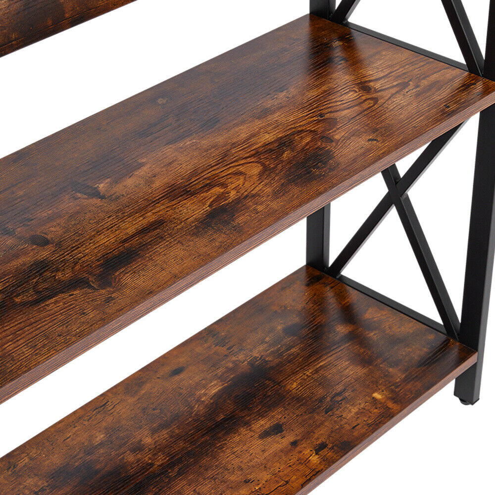 3-Tier Console Table X-Design Hallway Storage Cabinet Sofa Side Table W/ Shelves