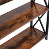 3-Tier Console Table X-Design Hallway Storage Cabinet Sofa Side Table W/ Shelves