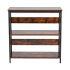 3-Tier Console Table X-Design Hallway Storage Cabinet Sofa Side Table W/ Shelves