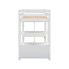High Sleeper Bunk Bed Loft Bed with Desk & Drawers Storage Compartments for Kids