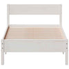 BaraSh Bed Frame with Headboard White 90x200 Solid Wood Pine,Platform Bed P0P2