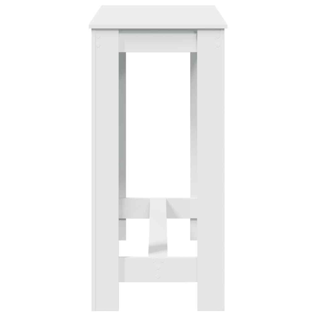 Bar Table White 102x50x103.5 cm Engineered Wood