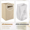4-Tier Tilt-Out Laundry Hamper Bamboo Pull Out Laundry Hamper w/Shelves
