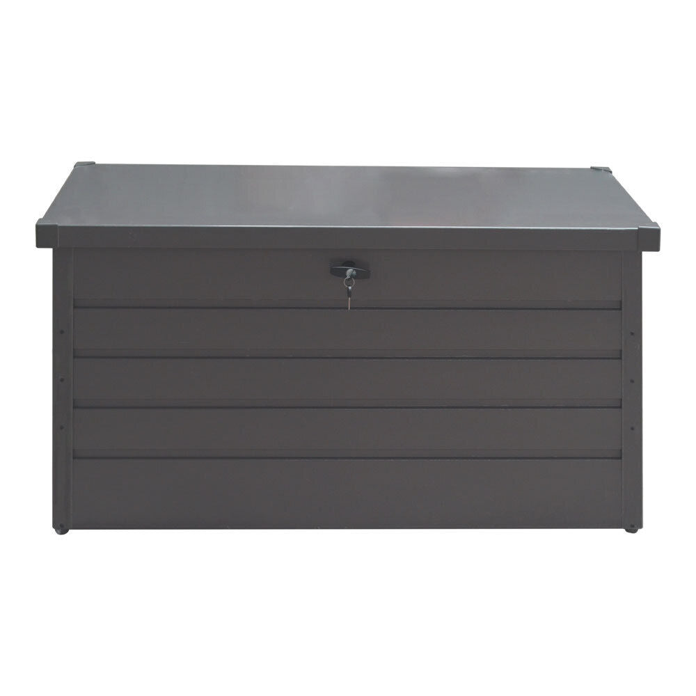 Storage Cabinet 350L Garden Storage Box Color Board Tool Container Patio Grey UK