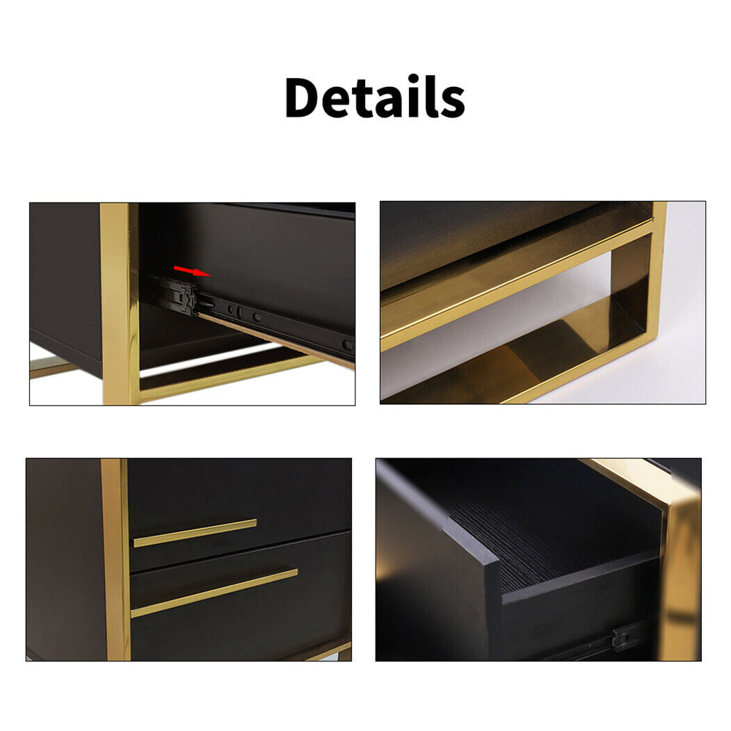 Luxuary Bedside Tables Nightstands Drawers Storage Room Kids Book Shelf Table