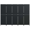 ' Multipurpose Indoor & Poly Rattan Room Divider - Black, Easy to Fold, D2V3