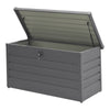 Storage Cabinet 350L Garden Storage Box Color Board Tool Container Patio Grey UK