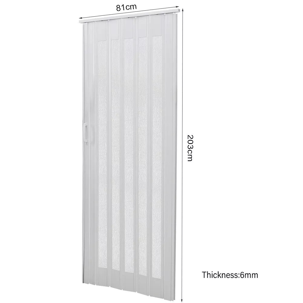 Internal Bi Folding Concertina Accordion Door PVC Sliding Divider Doors Bathroom