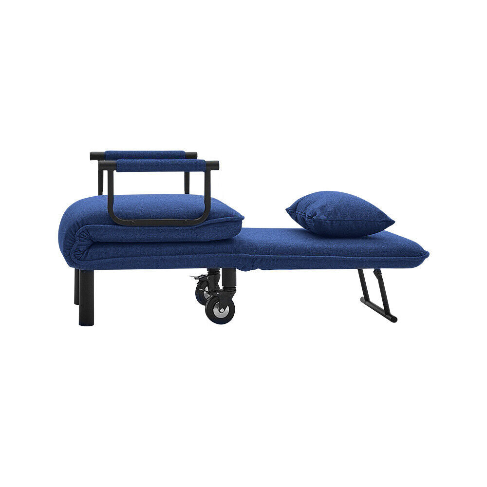 3-in-1 Folding Chair Sofa Bed Single Sleeper Chair Bed Recliner Futon Armchair