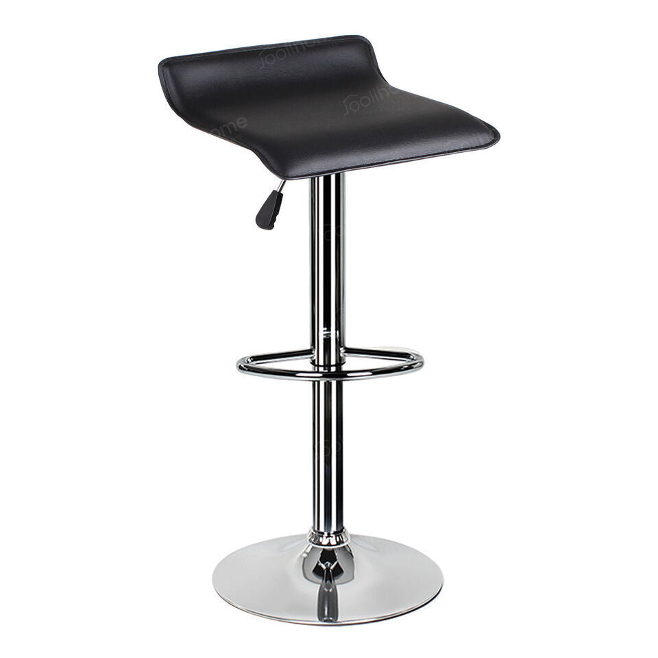 Bar Stools × 2 Padded Seat Faux Leather Swivel Home Kitchen Breakfast Muti Types