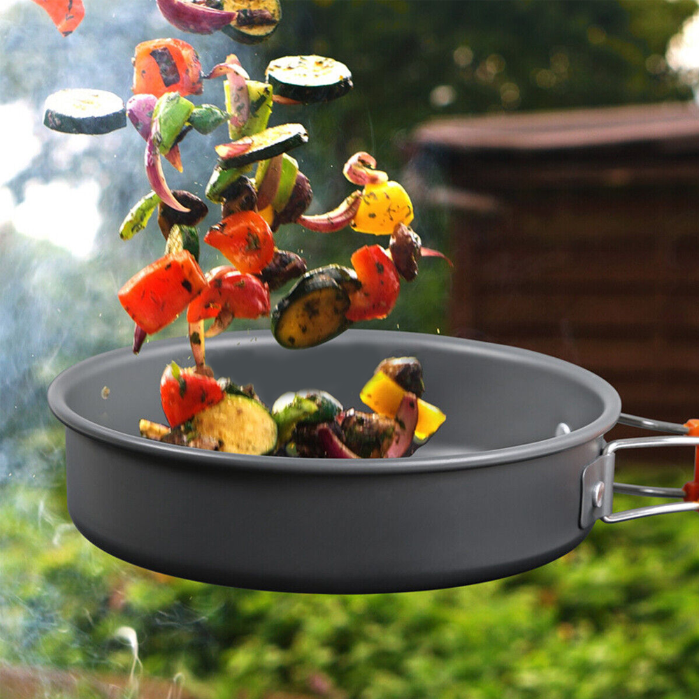 Portable Cook Set Camping Cookware Kit Outdoor Picnic Hiking Cooking Equipment
