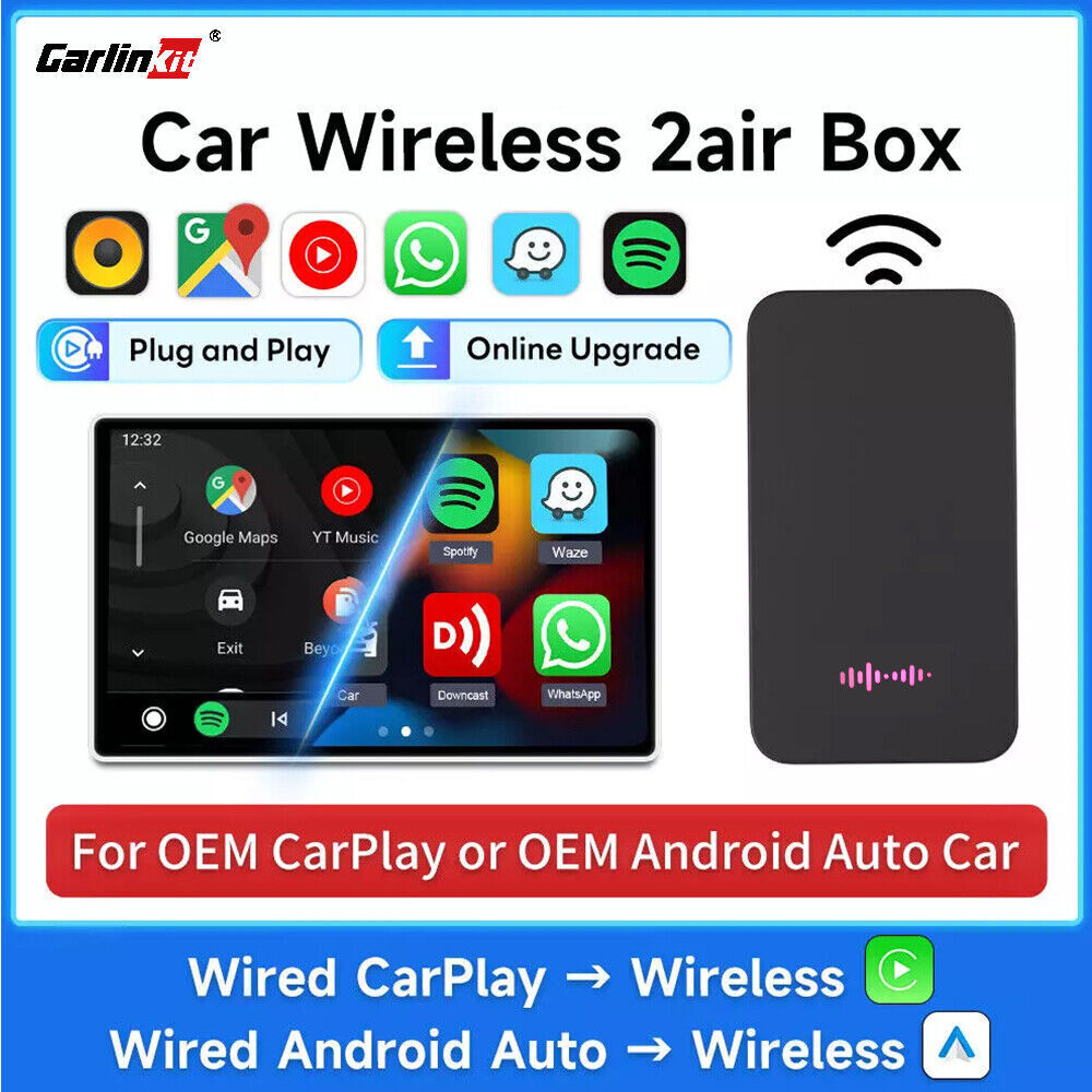 CarPlay Box/X2air Wireless Apple CarPlay Android Auto adapter 2024 UK Sealed