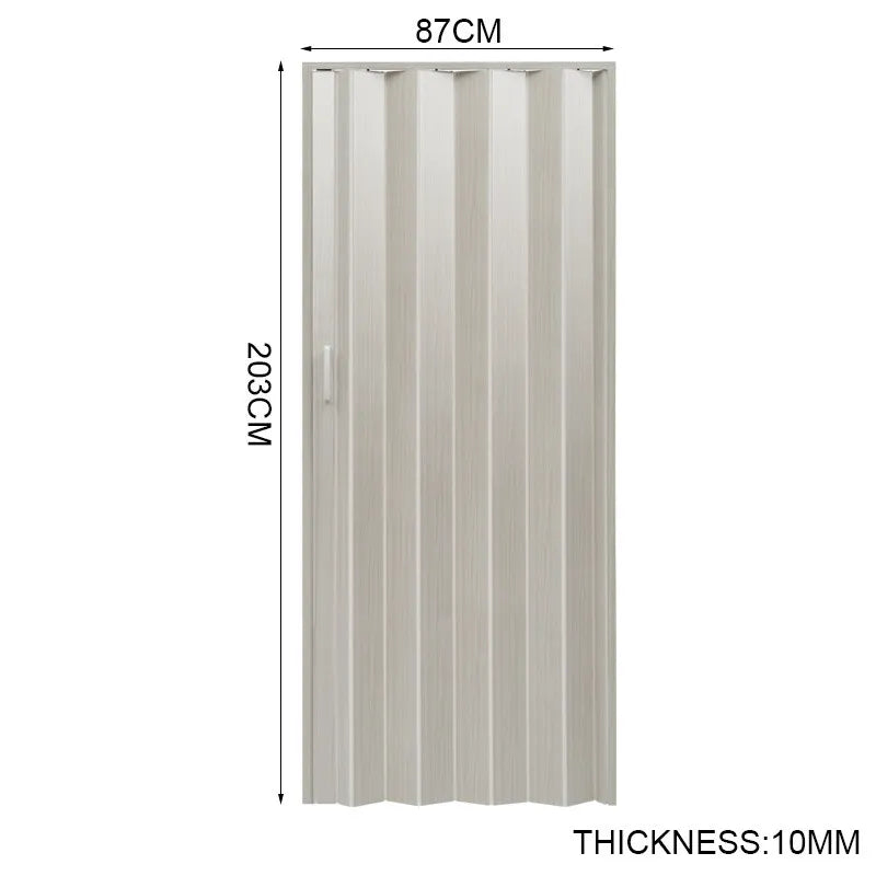 Internal Bi Folding Concertina Accordion Door PVC Sliding Divider Doors Bathroom