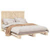 Bed Frame with Headboard 140x200 Solid Wood Pine K3Q9