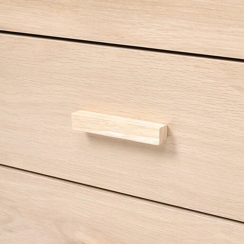 1 Door 2 Shleves 4 Drawer Sideboard Unit Storage Cabinet Compact Cupboard Rattan