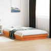 Bed Frame Wax Brown 120x200 Solid Wood Pine S3T9