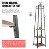 180cm Coat Stand Corner Garment Hat Rack Clothes Rails Hanger w/ 4 Storage Shelf