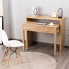Costway Extending Writing Desk Console Table Wood Study Workstation w/2 Drawers