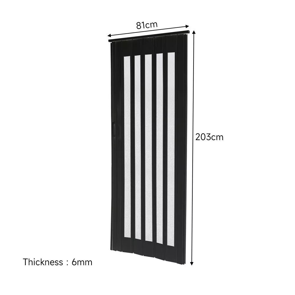 Internal Bi Folding Concertina Accordion Door PVC Sliding Divider Doors Bathroom