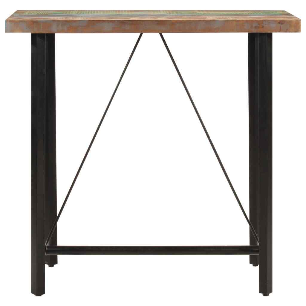 Bar Table 110x55x107 Solid Wood Reclaimed and V1Y3