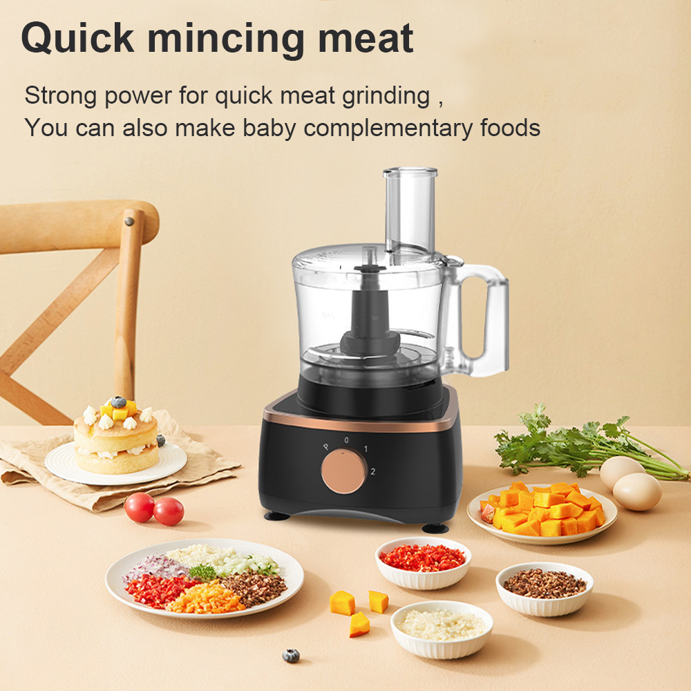 1000W Food Processor Blender 9-in-1 Chopper Juicer Dough Blade Shredder UK