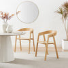 **Seconds** Masa Solid Oak and Veneer Wooden Dining Chairs Set of 2 Scandi Mini