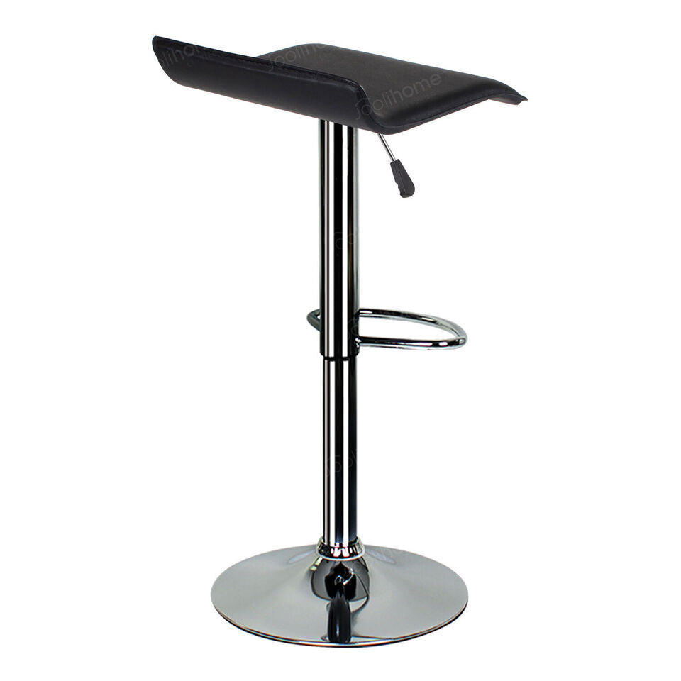 Bar Stools × 2 Padded Seat Faux Leather Swivel Home Kitchen Breakfast Muti Types