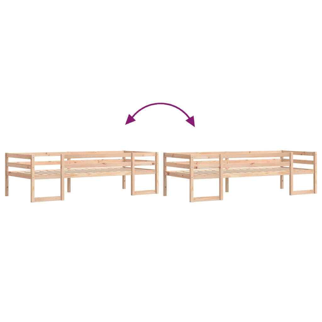 ' Bed Frame 90x190 Solid Wood Pine D2R7