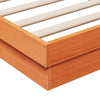 Bed Frame Wax Brown 120x200 Solid Wood Pine S3T9