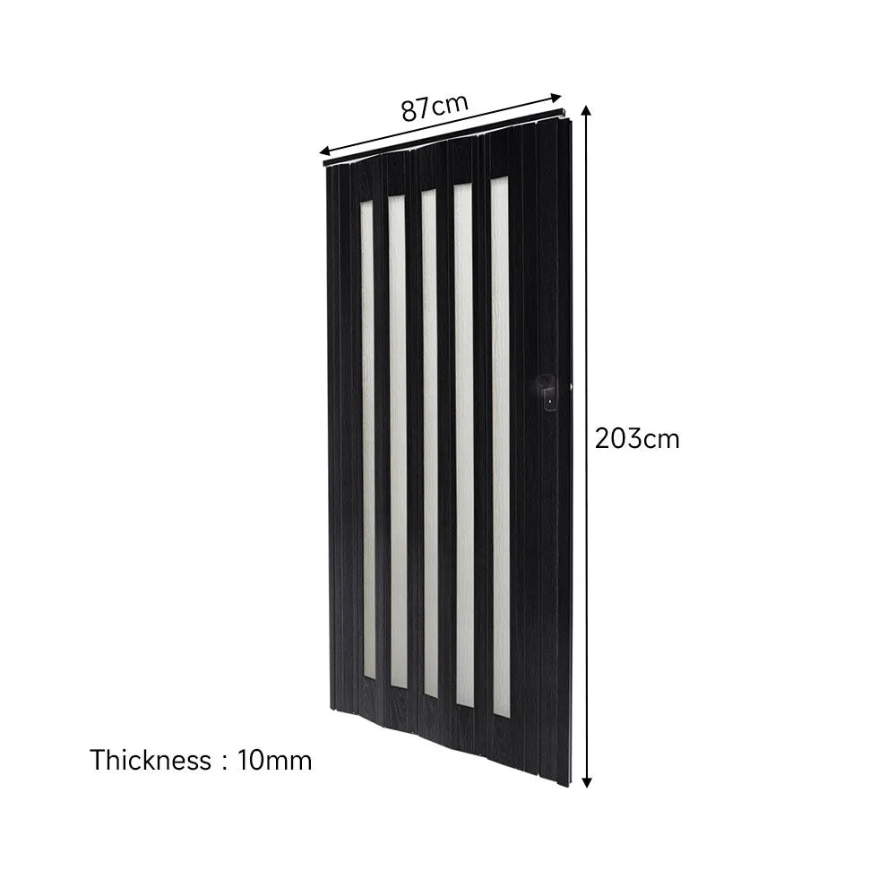 Internal Bi Folding Concertina Accordion Door PVC Sliding Divider Doors Bathroom