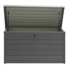 Storage Cabinet 350L Garden Storage Box Color Board Tool Container Patio Grey UK