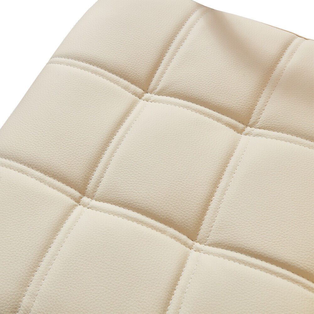 Bar Stools Set of 2 PU Leather Swivel Height Adjustable Bar Chairs With Backrest