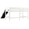 ' Loft Bed without White 90x200 Solid Wood Pine G4F9