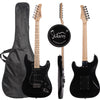 Glarry 39" GST 6 String Electric Guitar with Pickguard +Bag Strap Kit Right Hand