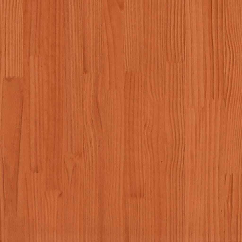 ' Bed Roof Wax Brown 118x70x176.5 Solid Wood Pine L0I1