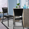 Set of 2 Padded Folding Chair Metal Frame Counter Height Dining Chairs
