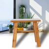 (S Rectangle)Multipurpose Small Bamboo Stool Foot Rest Stool Shower Low Bench