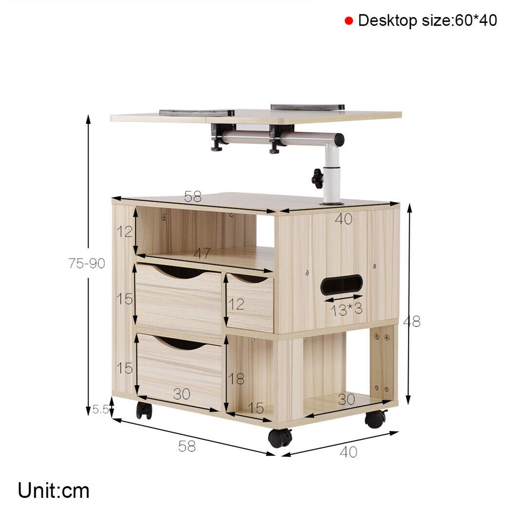 Luxuary Bedside Tables Nightstands Drawers Storage Room Kids Book Shelf Table