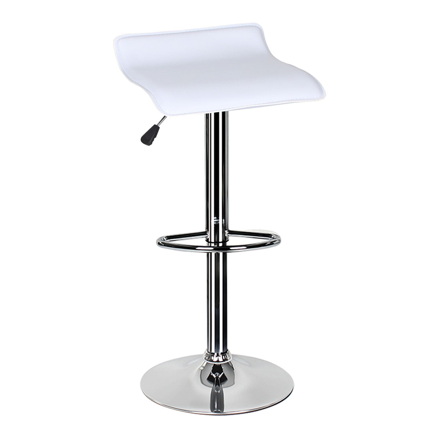 Bar Stools × 2 Padded Seat Faux Leather Swivel Home Kitchen Breakfast Muti Types