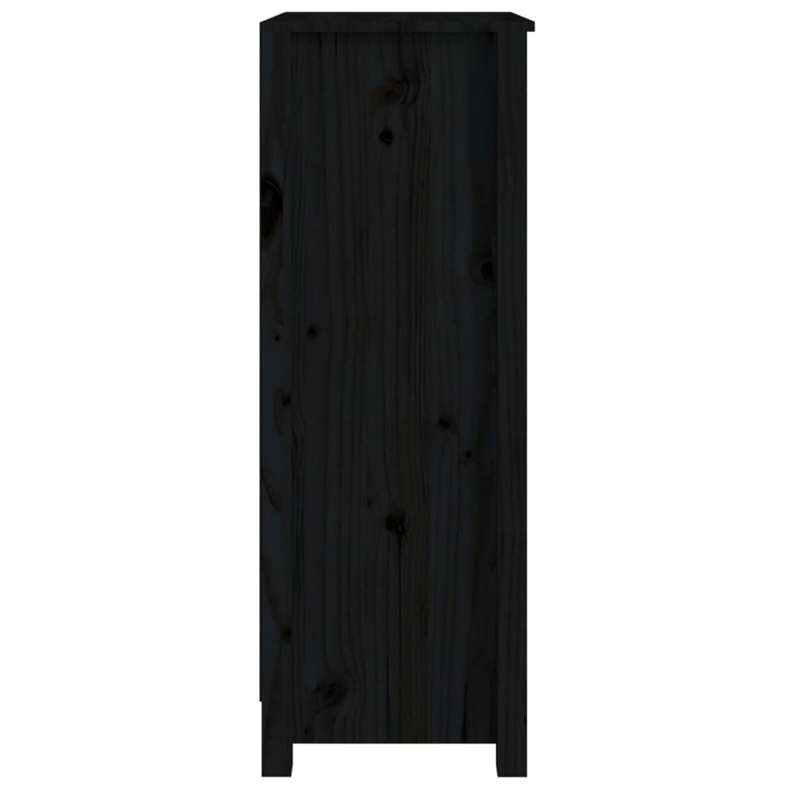 BaraSh Book Cabinet Black 50x35x97 Solid Wood Pine,wooden bookcase free T2S0
